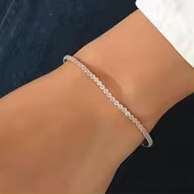 Elastic rhinestone cuff bracelet in silver and gold – wide flexible bangle with coiled wire design for a bold modern look